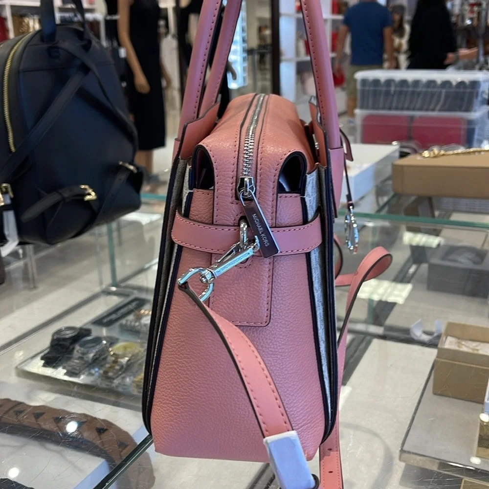 MICHAEL KORS
Mercer Medium Logo and Leather Belted Satchel
Primrose Multi 
NWT - Picture 14 of 16